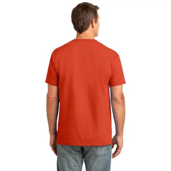 Port & Company&reg; Core Cotton Pocket Adult T-Shirt Orange {5}