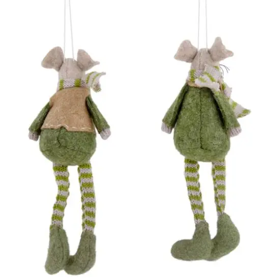 7.5" Boy & Girl Mice Christmas Ornaments Set {11}