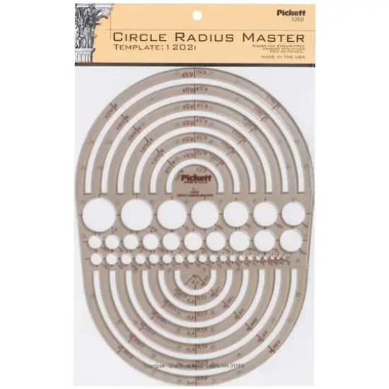 Pickett&reg; Circle Radius Master Inking Template {1}