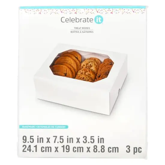 9.5" White Window Treat Boxes by Celebrate It&reg;, 3ct. {1}