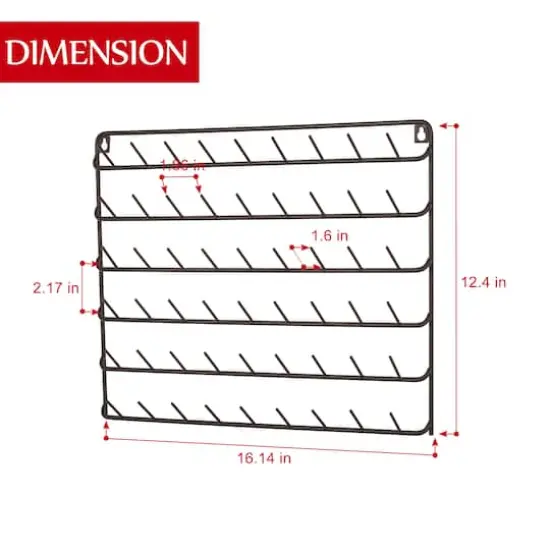 NEX&trade; Brown 54-Spool Metal Thread Rack, 2ct. {3}