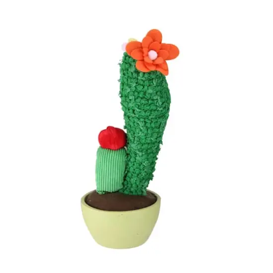 12" Mixed Plush Cactus Plant in Faux Ceramic Pot {1}