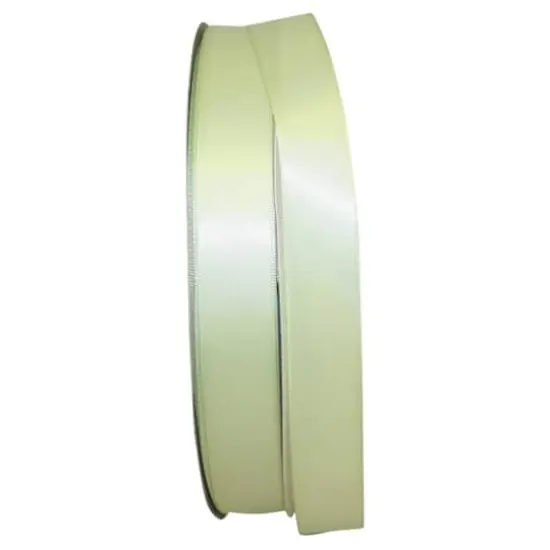 JAM Paper 7/8" x 100yd. Double Face Satin Ribbon Lime Juice {1}