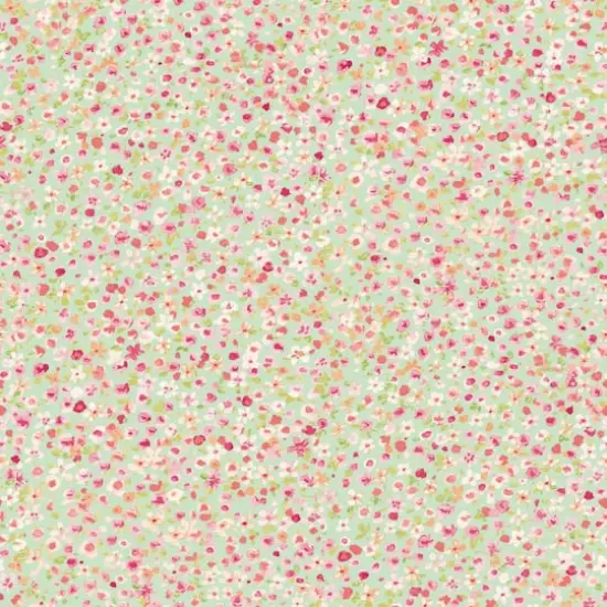 RoomMates Petite Floral Peel & Stick Wallpaper Green and Pink {1}
