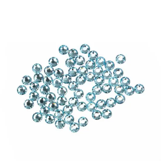 SS12 Round Flatback Austrian Crystals by Bead Landing&trade;, 65ct. Aquamarine {4}