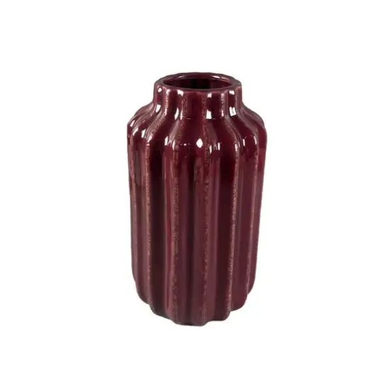 9" Berry Ribbed Ceramic Vase by Ashland&reg; {3}