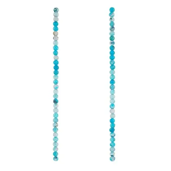 Blue Agate Round Beads, 4mm by Bead Landing&trade; {4}