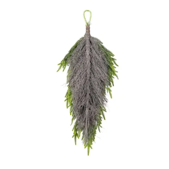 Glitzhome&reg; 31.5"H Christmas Greenery PE Teardrop {7}