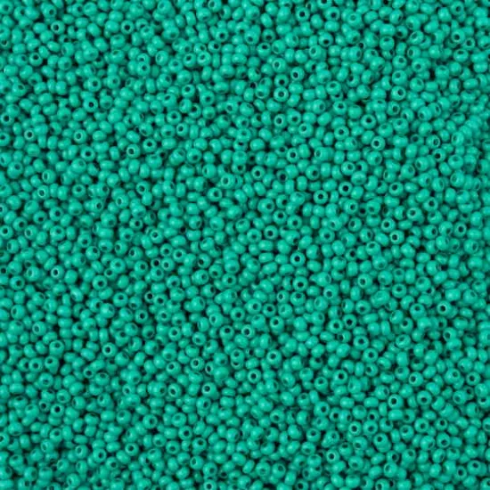 John Bead Terra Intensive 11/0 Czech Glass Seed Beads, 22g Dark Green Matte {1}
