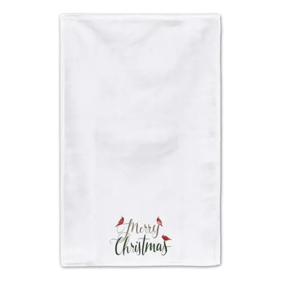 Merry Christmas Cardinals Tea Towel Set {5}