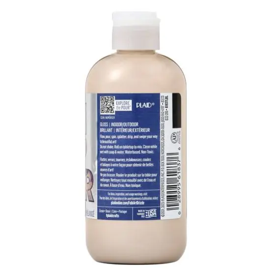 FolkArt® Drizzle™ Pre-Mixed Acrylic Pouring Paint, 9oz. Brassy Metallic {12}