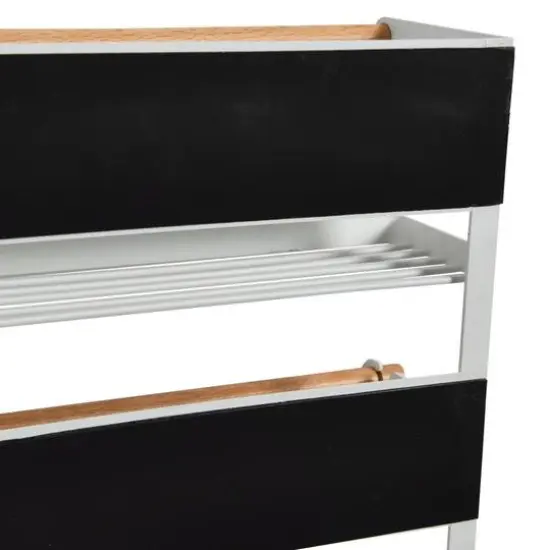 Household Essentials 26" Metal Magnetic Organizer Rack White {6}