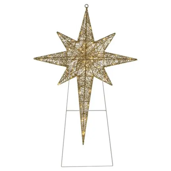 3ft. LED Gold Star of Bethlehem Outdoor Christmas Decoration {5}