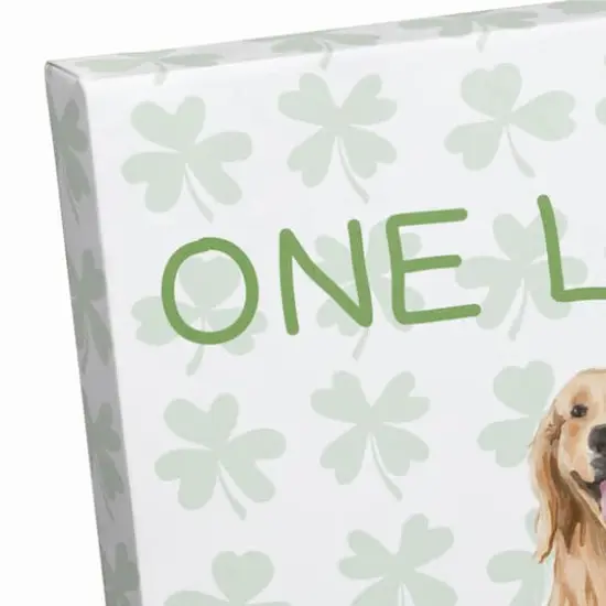 One Lucky Dad 11" x 14" Canvas Wall Art {4}