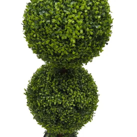 5ft. Artificial Triple Ball Green Boxwood Topiary {4}