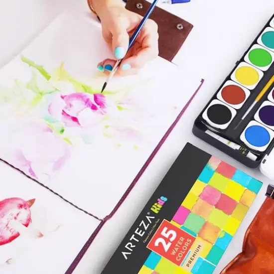 Arteza&reg; Kids Watercolor Kit, 25 Assorted Colors {6}