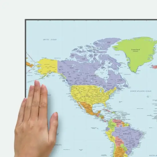 RoomMates Dry Erase Map Of The World Peel & Stick Decals {5}