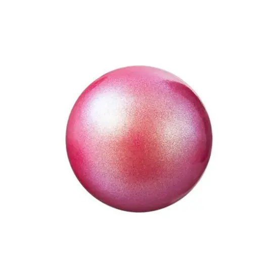 Preciosa Maxima 12mm Pearlescent Round Nacre Pearl, 6ct. Red {1}