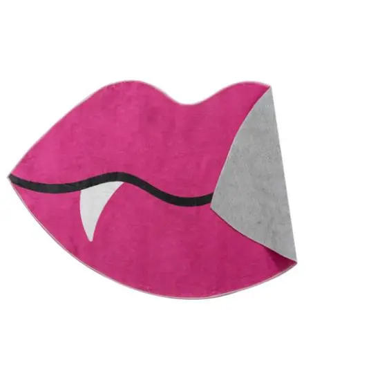 3ft. x 5ft. Hot Pink Vampire Lips Washable Area Rug by Ashland&reg; {5}