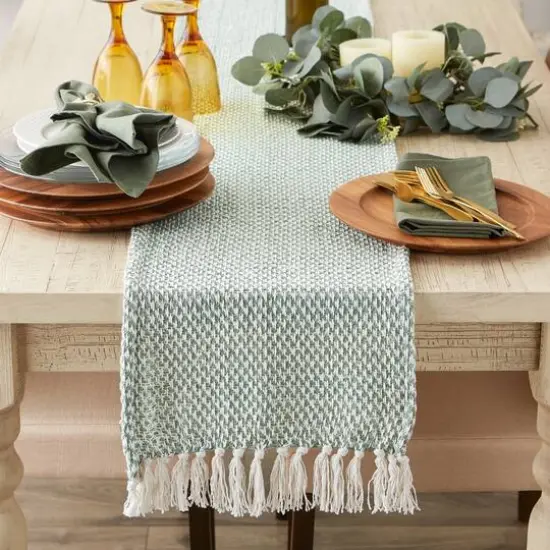 DII&reg; 72" Woven Table Runner Jadeite {5}