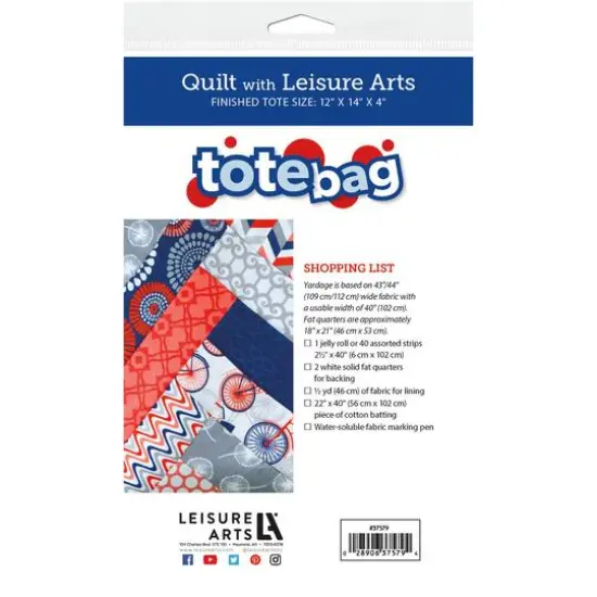 Leisure Arts&reg; Tote Bag Quilt Pattern {3}