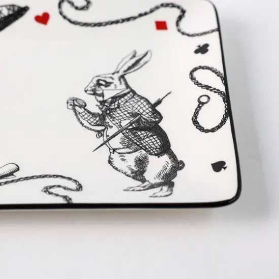 14" White Rabbit Ceramic Serving Dish by Ashland&reg; {3}