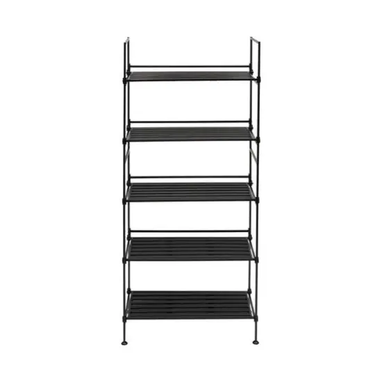 Organize It All 5 Tier Espresso Freestanding Shelf {6}