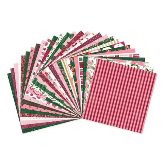 12" x 12" Holly Jolly Paper Pad, 58 Sheets by Recollections&trade; {3}