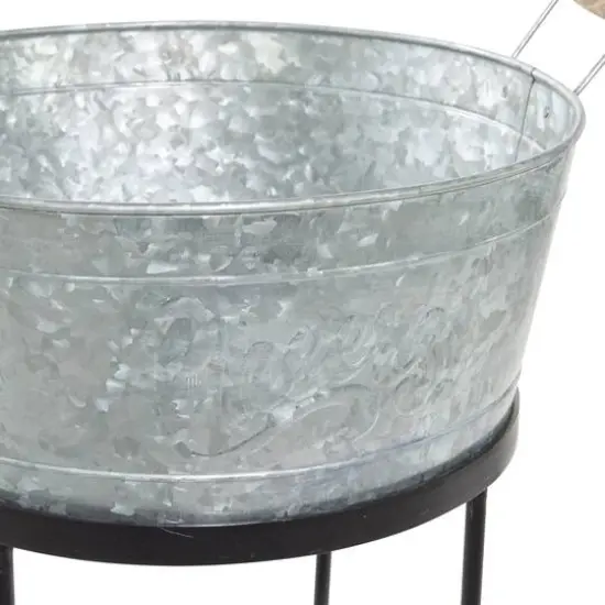 34" Metal Contemporary Wine Bucket {7}