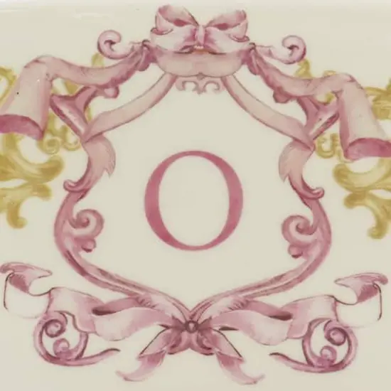 4.5" x 4" Ceramic Monogram D&eacute;cor by Ashland&reg; O {5}
