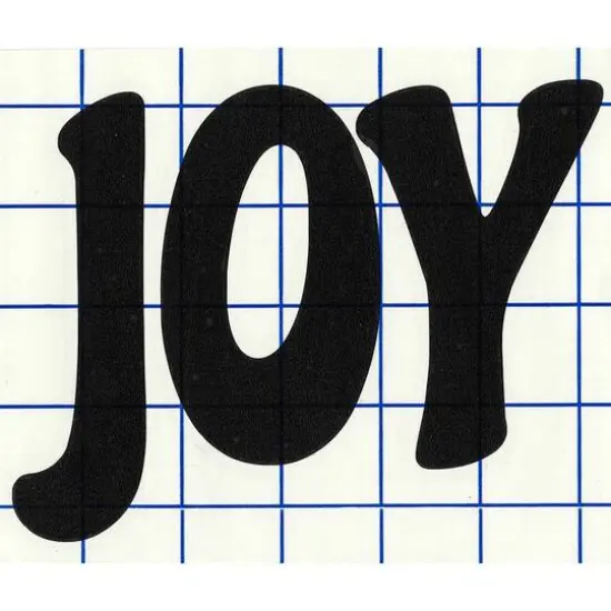 Leisure Arts&reg; Vinyl Matte Black Joy Decal {1}