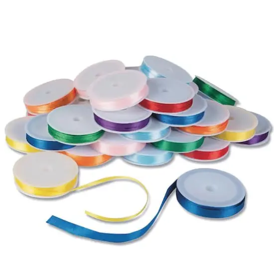 Color Splash!&reg; Satin Ribbon Spool Assortment, 32ct. {1}