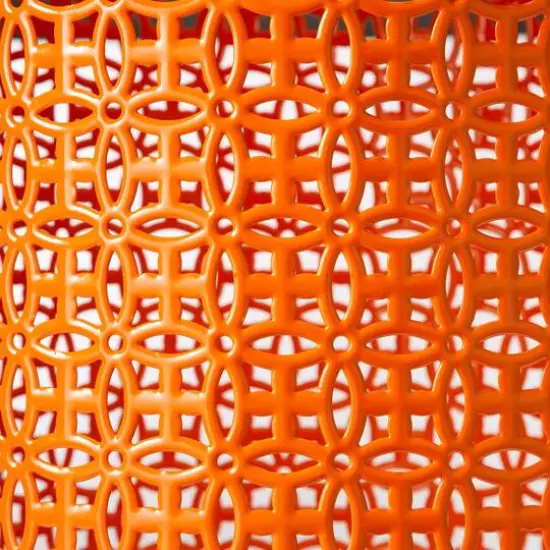 Glitzhome&reg; Multi-Functional Metal Accent Table Set Orange {8}