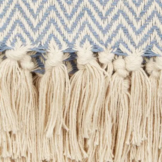 DII&reg; Zig-Zag Throw Stonewash Blue {4}