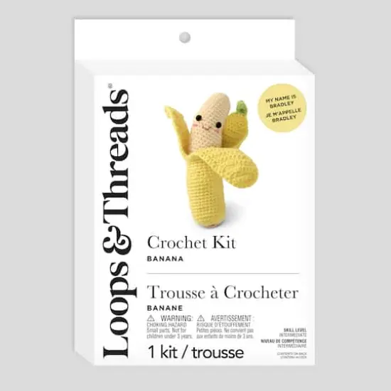 Intermediate Banana Amigurumi Crochet Kit by Loops & Threads&reg; {4}
