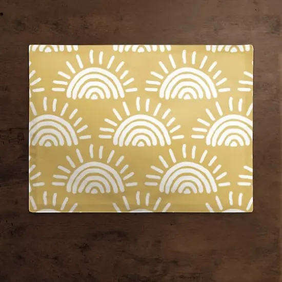 Sun Pattern Cotton Twill Placemat Yellow Sun {3}