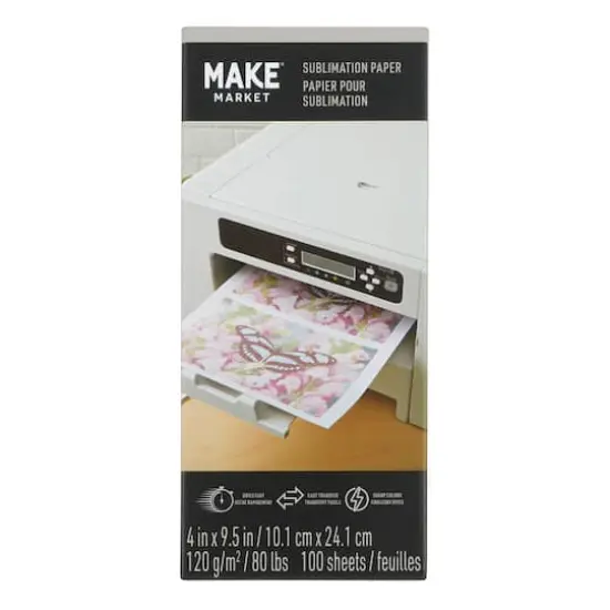 4" x 9.5" Sublimation Paper, 100ct. by Make Market&reg; {1}