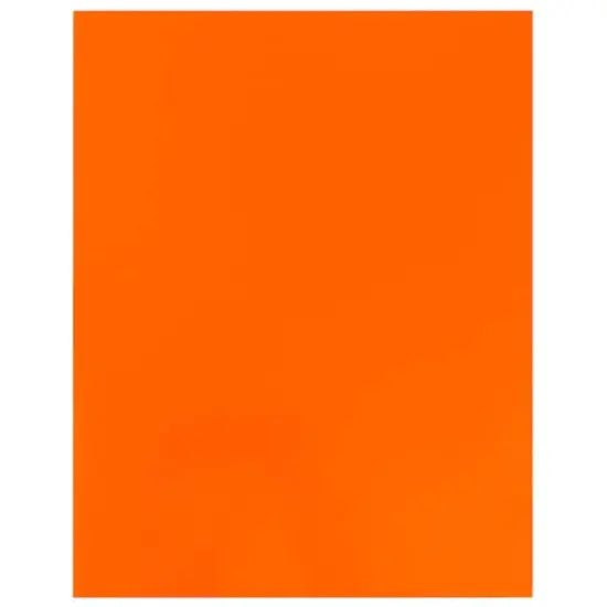 JAM Paper Laminated 2-Pocket Glossy Folders, 6ct. Orange {7}