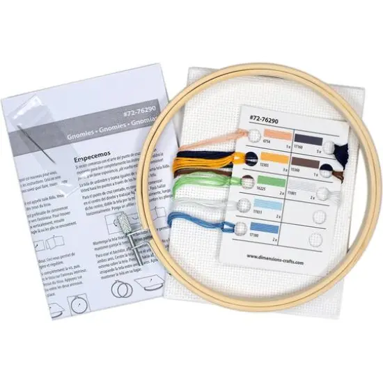 Dimensions&reg; 6" Round Gnomies Counted Cross Stitch Kit {3}