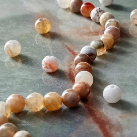 Fire Agate Round Beads, 8mm by Bead Landing&trade; {3}