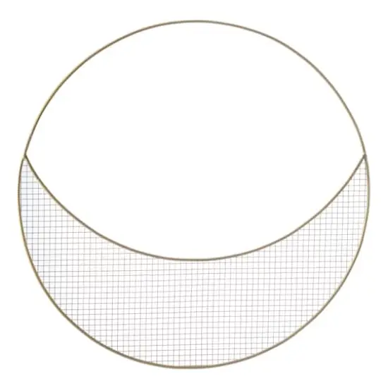 16" Gold Wreath Form with Wire Mesh by Ashland&reg; {1}