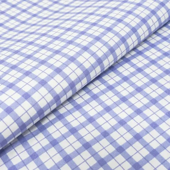 SINGER Purple Check Cotton Fabric {3}