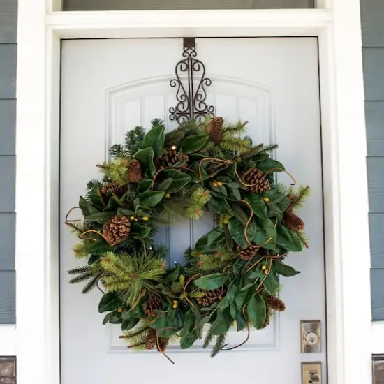 Village Lighting Adjustable Colonial Wreath Hanger Brown {8}