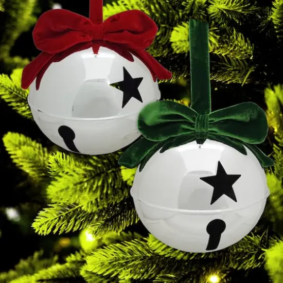 Metal Bell with Bow by Ashland® Green {5}