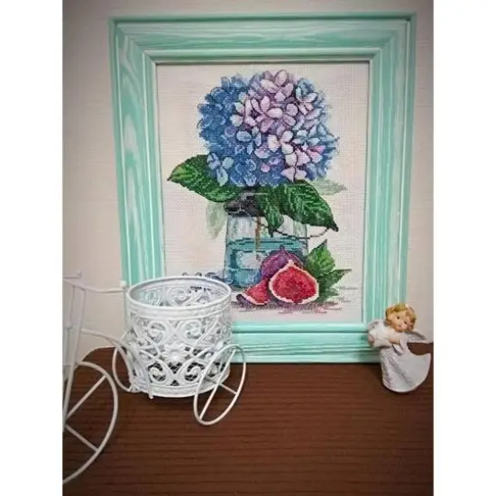 MP Studia Hydrangea Cross Stitch Kit {3}