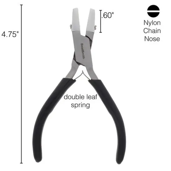 The Beadsmith&reg; Double Nylon Jaw Chain Nose Pliers {5}