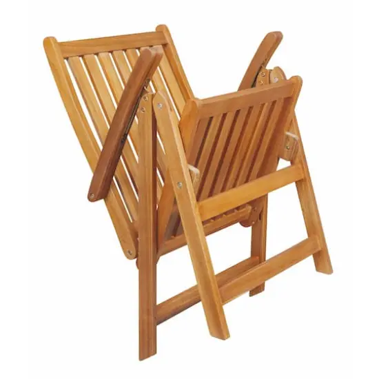 Acacia Wood Folding Outdoor Patio Chairs {5}