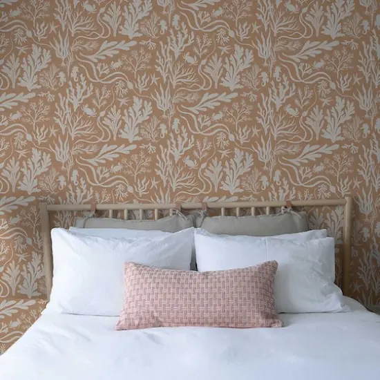 Elana Gabrielle Tides Peel & Stick WallpaperPapaya {5}