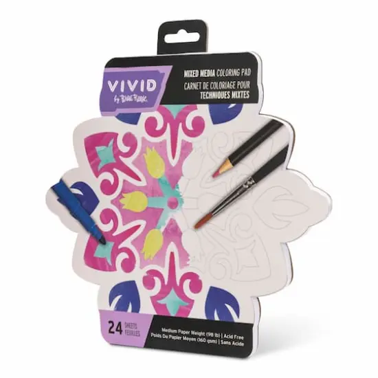VIVID by Brea Reese&reg; Tile Mixed Media Coloring Pad {8}