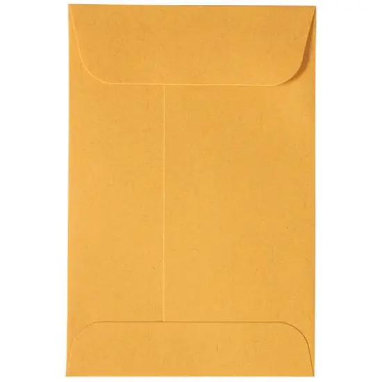 JAM Paper Brown Kraft Manila #4 Coin Business Commercial Envelopes with Peel and Seal Closure {3}